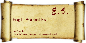Engi Veronika névjegykártya